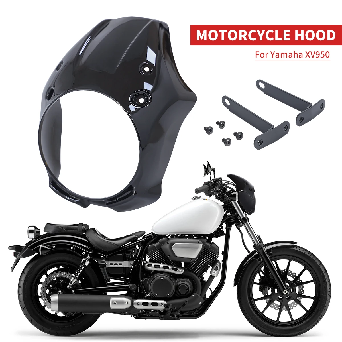 

Motorcycle black hood fairing for Yamaha XVS 950 SPEC BOLT 950 2013-2022