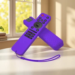Durable Anti - Slip Silicone Remote Cover with Full Protection and Easy Cleaning (PURPLE)