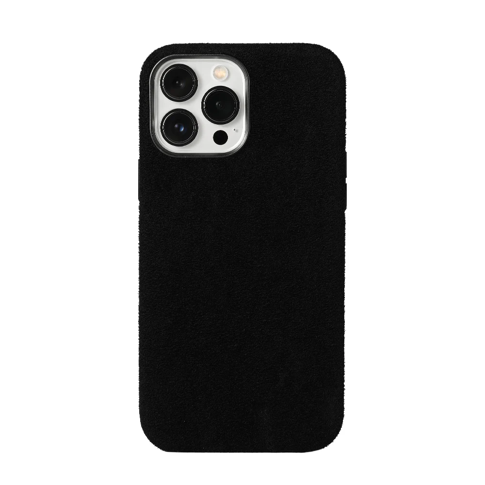 Luxurious Soft Suede Fur Leather Magnetic Phone Case with Magsafe