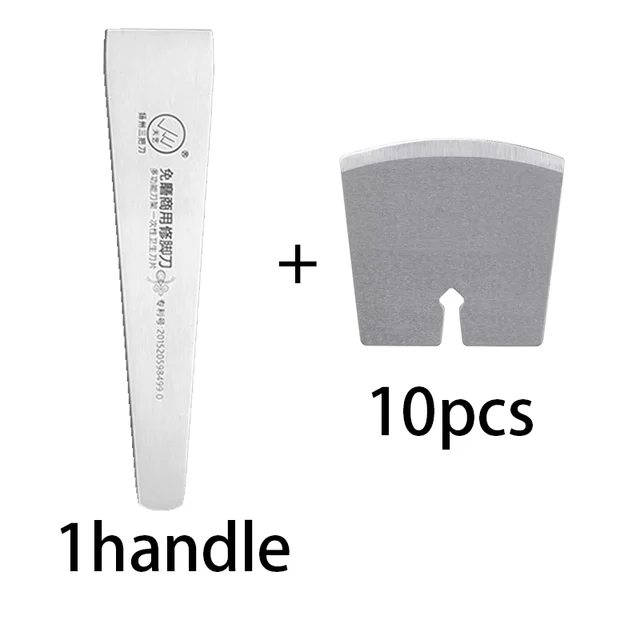 Disposable Pedicure Knife Blade Replaceable with Holder Set