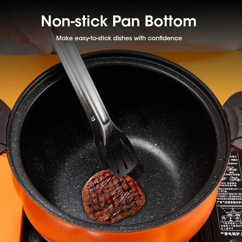 8L Orange Pumpkin Micro Pressure Pot New Household Multifunctional Non Stick Induction Cooker Pot Gas Stove Universal Soup