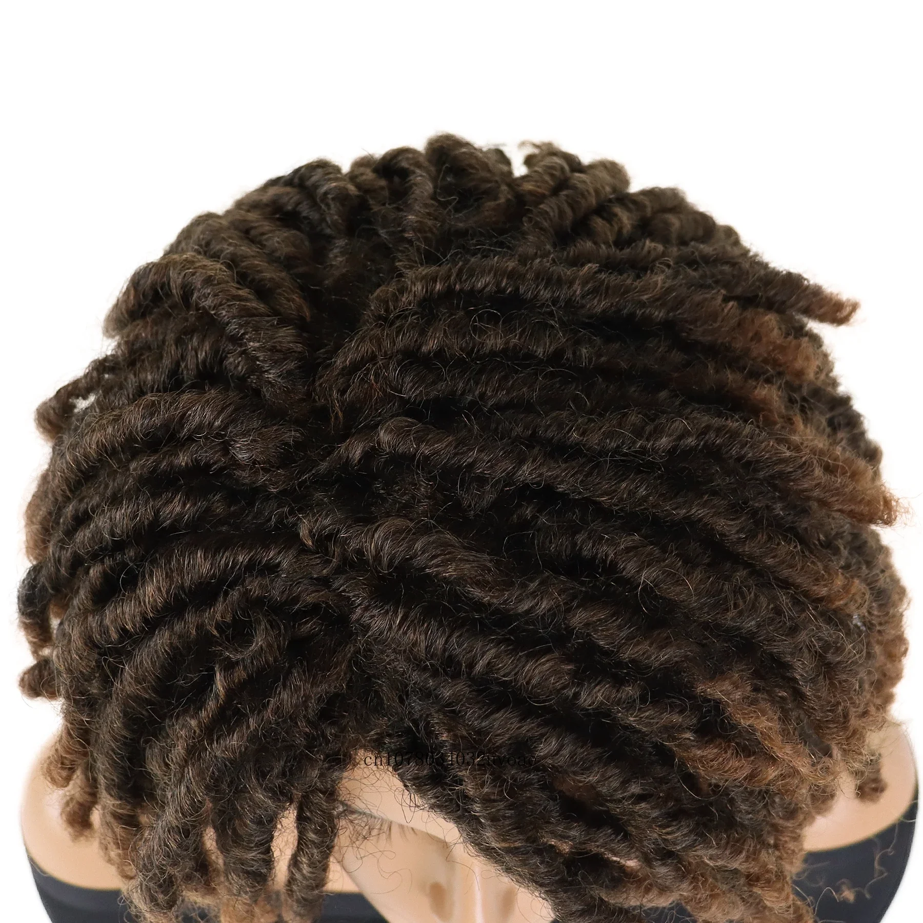 Synthetic Hair 16 Inch Dreadlock Wig Pre Looped Braiding Hair Wig Twist Braiding Afro Curly Braided for Women Colly Costume