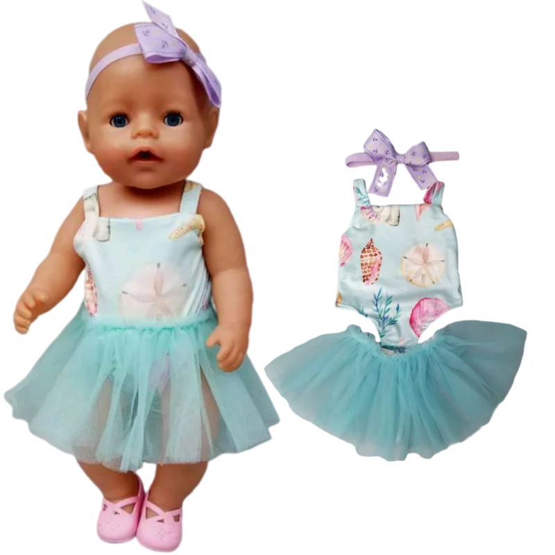 Doll Dress For 43cm Born Baby Doll Clothes Underwear For 18 Inch Girl