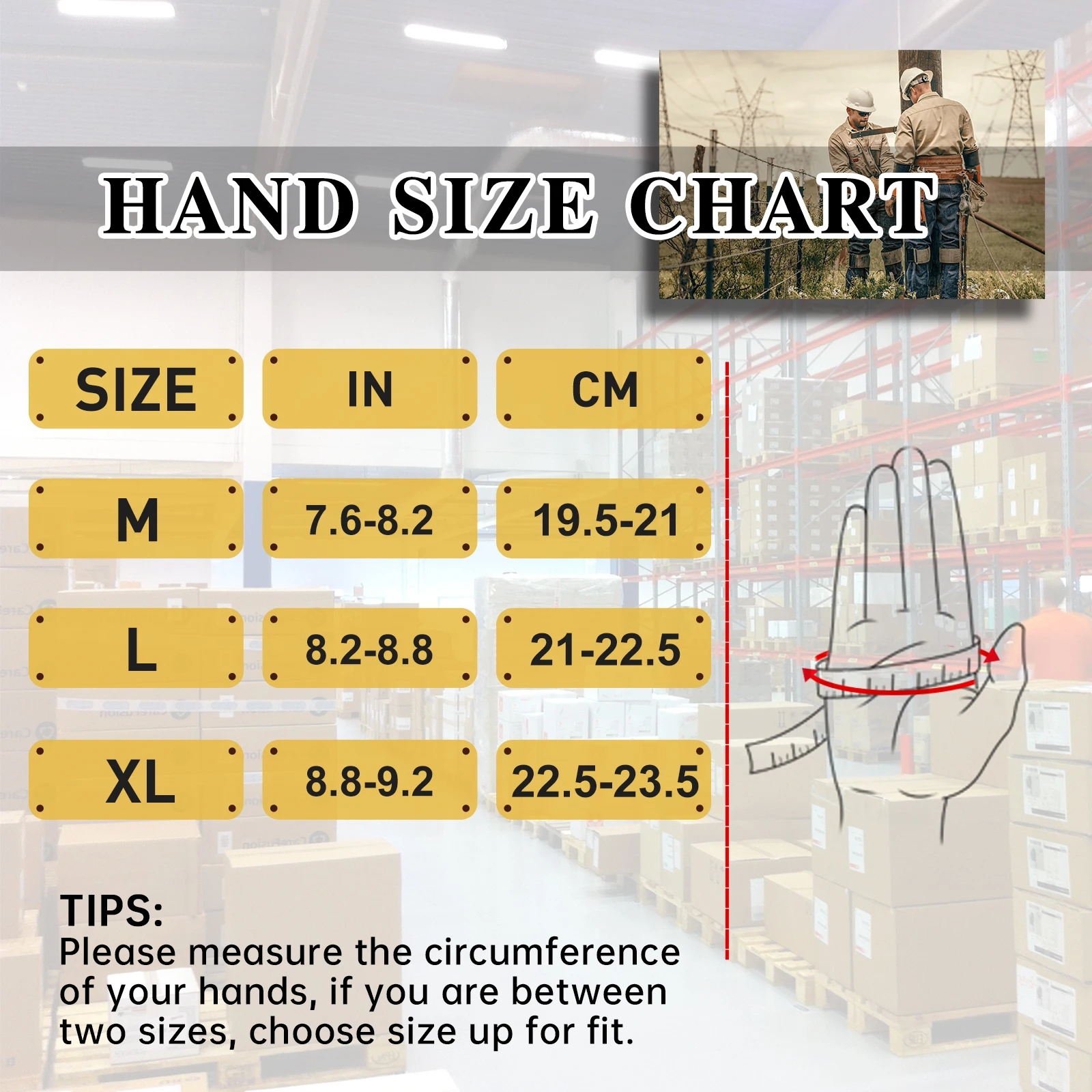 Work Gloves HANDLANDY for Men & Women Utility Mechanic Touch Screen Flexible Yard