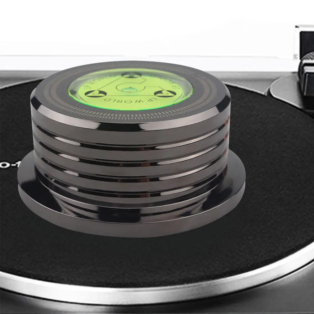 Premium Vinyl Record Player Turntable Stabilizer with Aluminum Alloy Weight Clamp