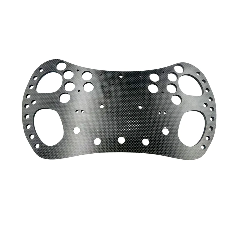 High Strength Pure carbon fiber steering wheel parts CNC Cutting Simracing Carbon Wheel Plate