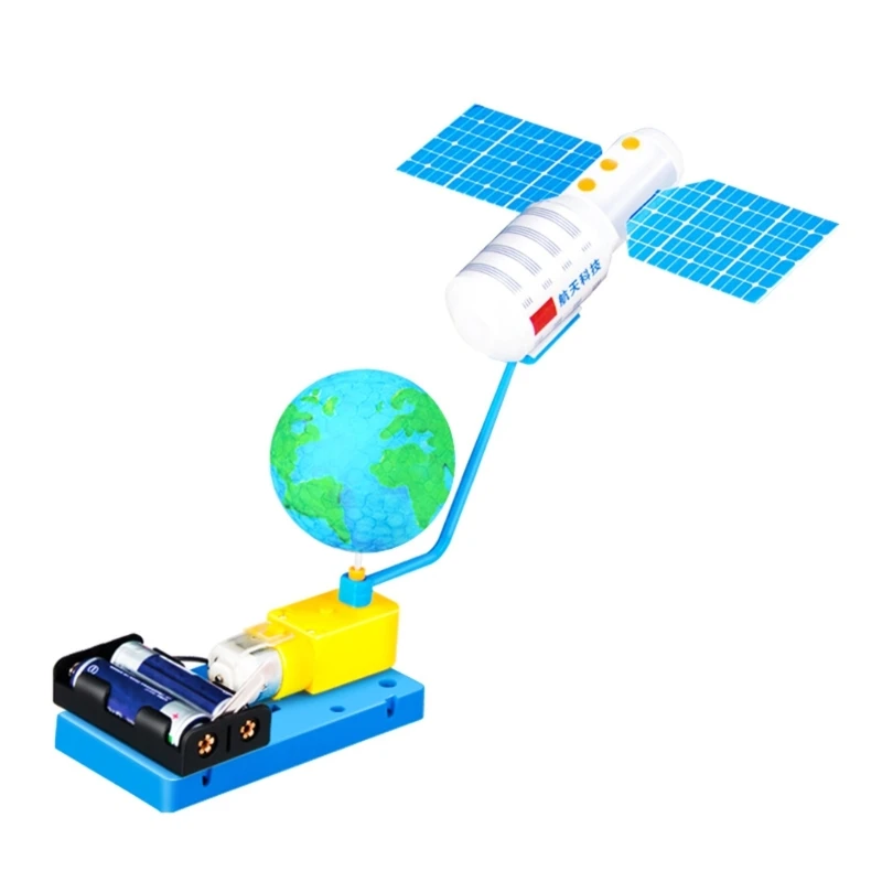

Space Satellite Model Space Station Building Set Teaser Toy Children DIY Craft Science Educational Toy