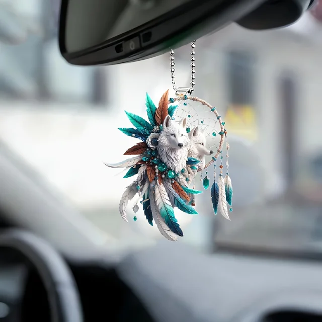 Filtro dos Sonhos para Carro - Proteção e Harmonia em Movimento (8cm)