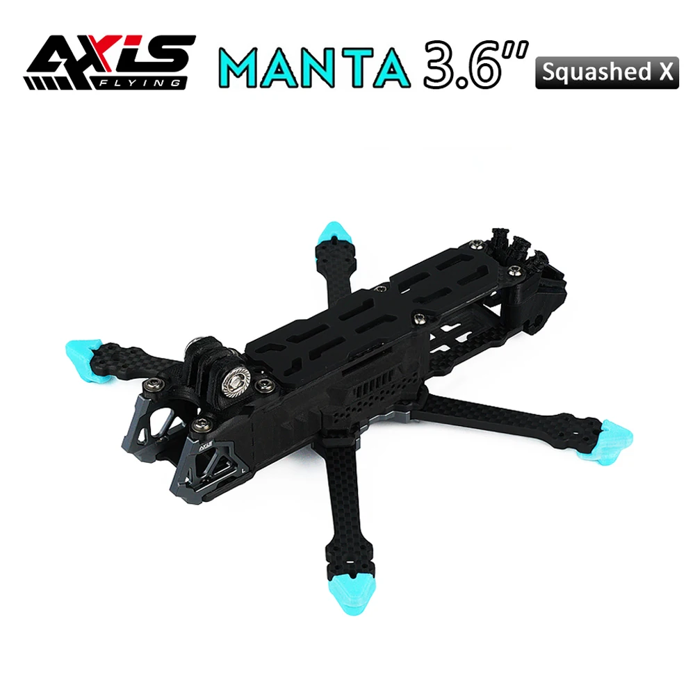 

Axisflying Manta 3.6'' 3.6inch FPV Frame 162mm wheelbase Squashed X With Side Plate RC Drone Model Toys