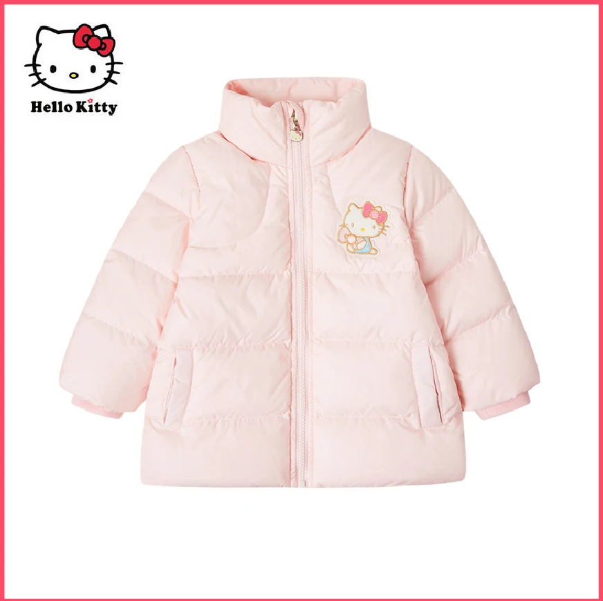 

Sanrio Hello Kitty Down Jacket Cute Girls Pink White Kawaii Winter Fashion Red Duck Down Down Jacket Warm Down Jacket Girl Gift