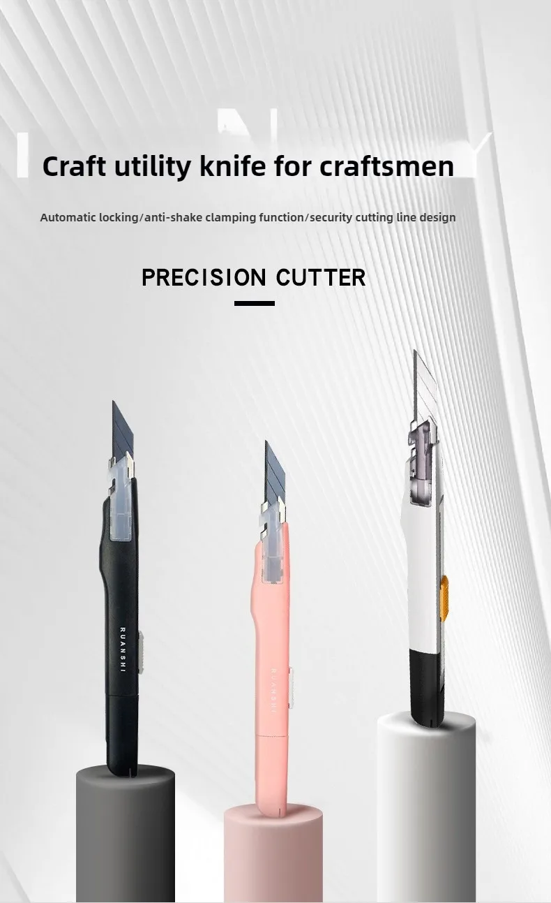 TOFAR Vinyl Messer Film Wrap Cutter Anti Schütteln Utility Messer Auto Aufkleber Aufkleber Fenster Tönung Handwerk Schneiden Linie Papier Cut Werkzeug – Detail 2
