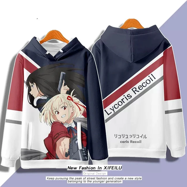 Anime Lycoris Recoil Inoue Takina Hooded Hoodie Sweatshirt Coat Cosplay  Spring Autumn Student Pullover Tops Pants - AliExpress