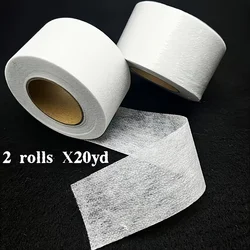 Double Roll Pack: 40 - Yard Fusible Non - Woven Fabric Interfacing - Medium Weight Iron - On Adhesive (2roll)