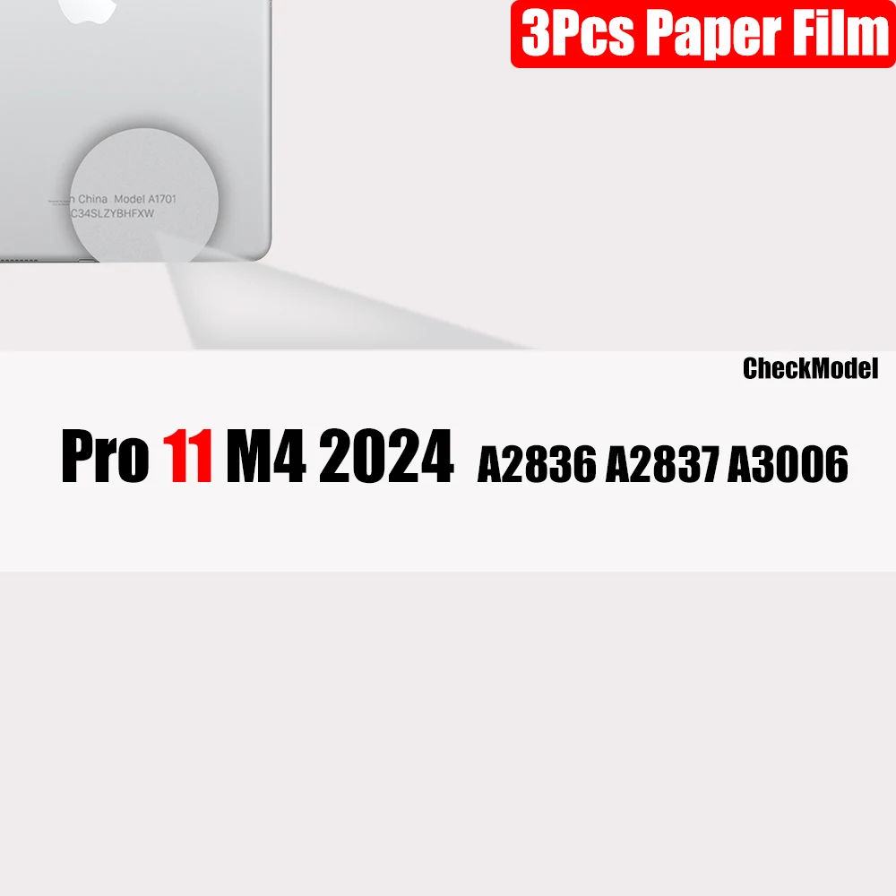 3-Pack Paper-Feel Screen Protector for Tablets - Matte Finish, Anti-Glare, No Glass