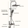 1 Piece Bathroom Wall Mounted Shower Set Multifunctional Practical Shower Kit Four Outlet Adjustable Water Pressure Temperature 4