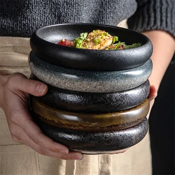 Piatti da sushi in ceramica retrò creativi Snack giapponesi e coreani piccoli piatti e piatti set piatto in ceramica set di piatti giapponesi 1