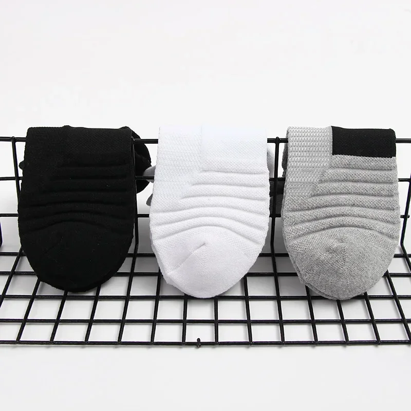 Socks Basketball men's towel bottom anti slip sports boat outdoor short and medium length elite quick drying running badminton socks,tennis socks