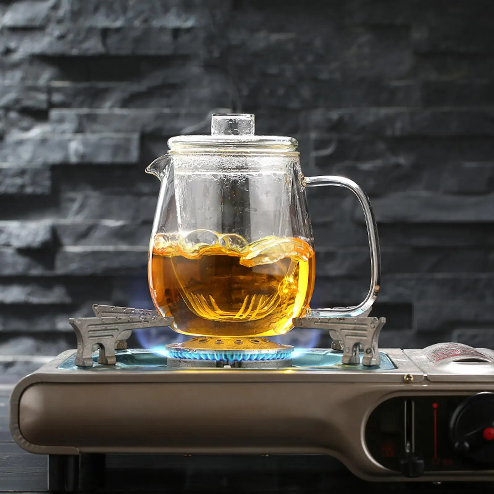 Iced Tea Pitcher: Glass Tea Pitcher with Infuser