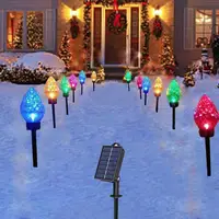 Pathway Lights Solar Powered 5X Solar Powered Garden Pathway Lights Solar Garden Light Long Lasting Outdoor Lighted Stake 2