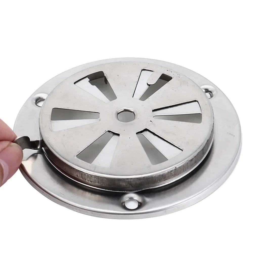 1pc Adjustable Vent Grill Round Duct Ventilation Grill Cover BBQ Smoker Exhaust Vent Stove Accessories Air Vent Grille Ventilation Grille Air Vent Cover Ducting Ventilation Cover