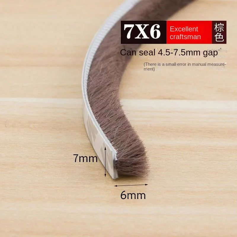 Self-Adhesive Weatherstrip Brush Seal for Doors and Windows - Warm Winter Collection