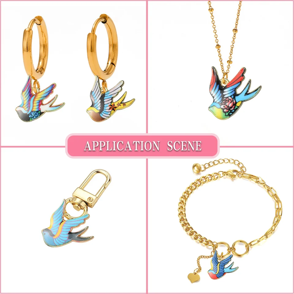 Star Jewelry PandaHall 18K Gold Plated Butterfly Pendants 20pcs