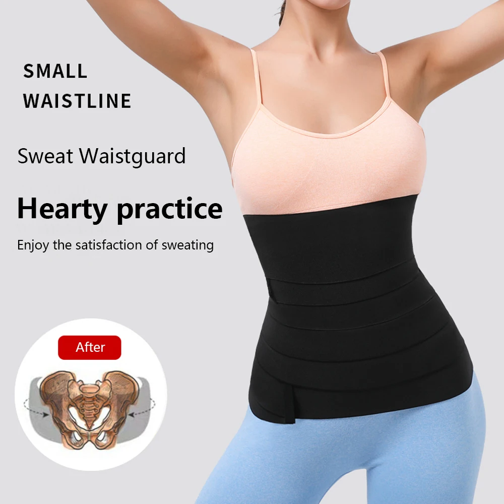 shapewear for tummy Waist Trainer Body Shaper Tummy Slimming Plus Size Wrap Waist Trimmer Belt Women Sweat Belly Snatch Bandage Compression Wrap tummy control underwear