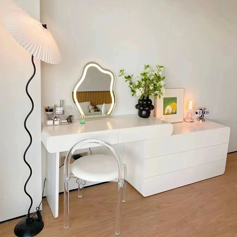 

Туалетный шкаф для хранения обуви, туалетный столик для туалетных принадлежностей, столик для туалетного столика с зеркальным зеркалом, стол для макияжа, Современная Минималистичная мебель