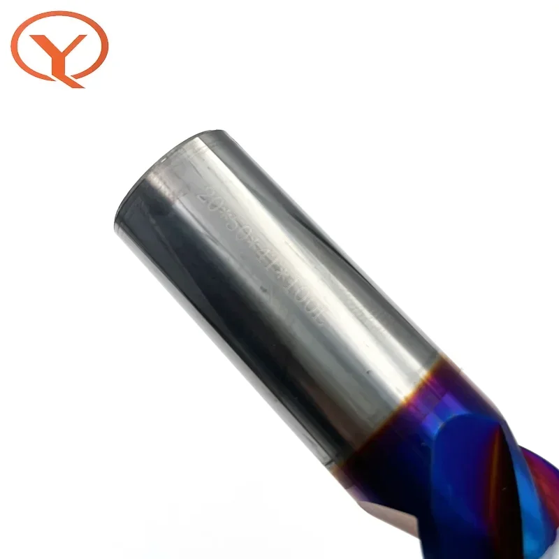 Milling Cutter 4 Flute HRC65 EndMills 1~20MM Shank Metal Key Seat Face Router Bit Carbide Tungsten