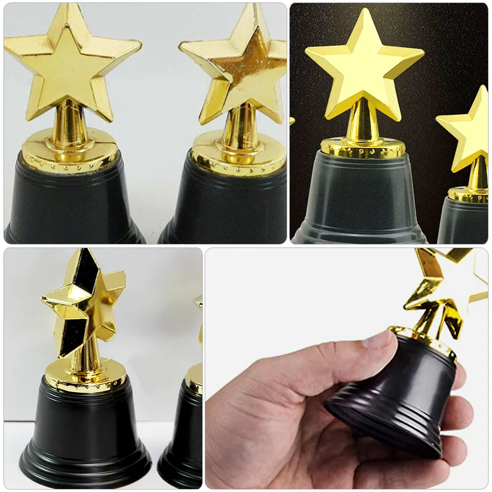12Pcs Star Shaped Trophies Sports Trophies