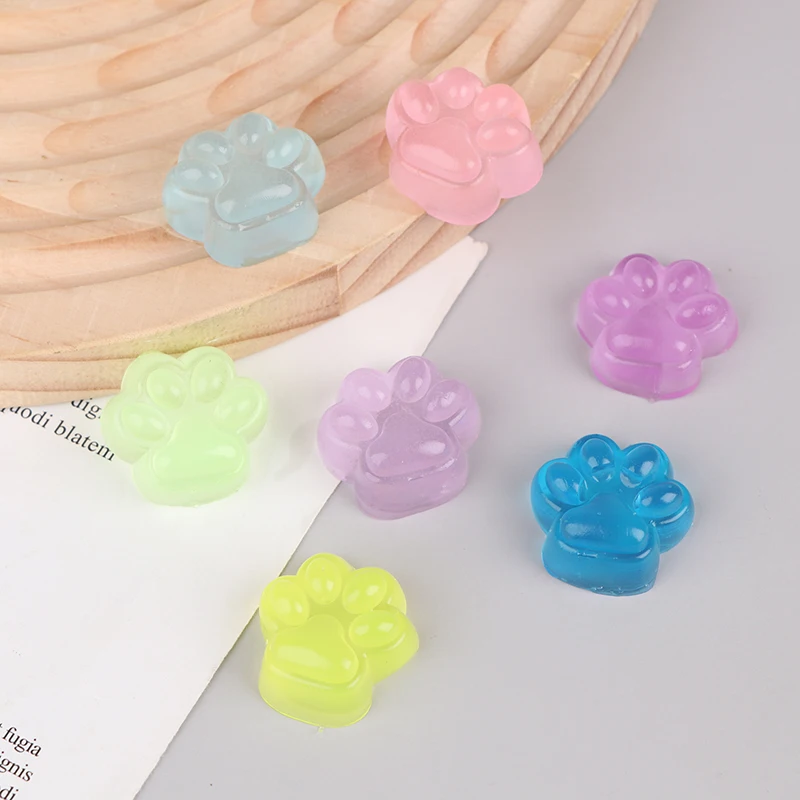 1Bag Luminous Cat's Paw Decompression Toy Kawaii Cartoon Antistress Stress Relief Slow Rising Toys For Adult Kids Toys 4