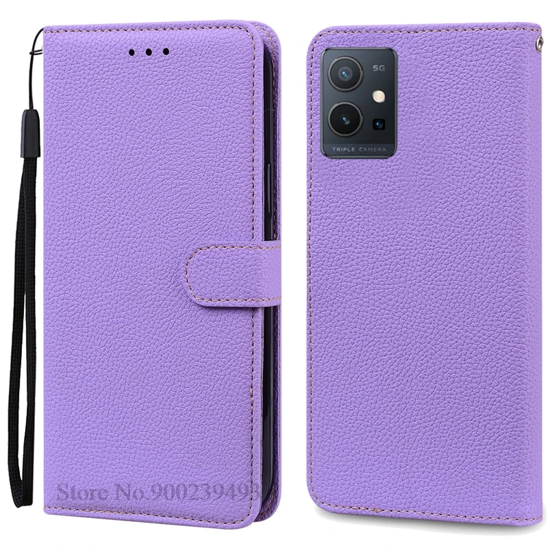 Leather Flip Wallet Case with Stand