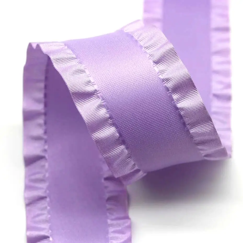 Ribbon Falbala Ruffled 22MM/38MM Skirt Lotus leaf Edge Hair Bows DIY Crafts Handmade Accessories Party Decoration 10 Yards
