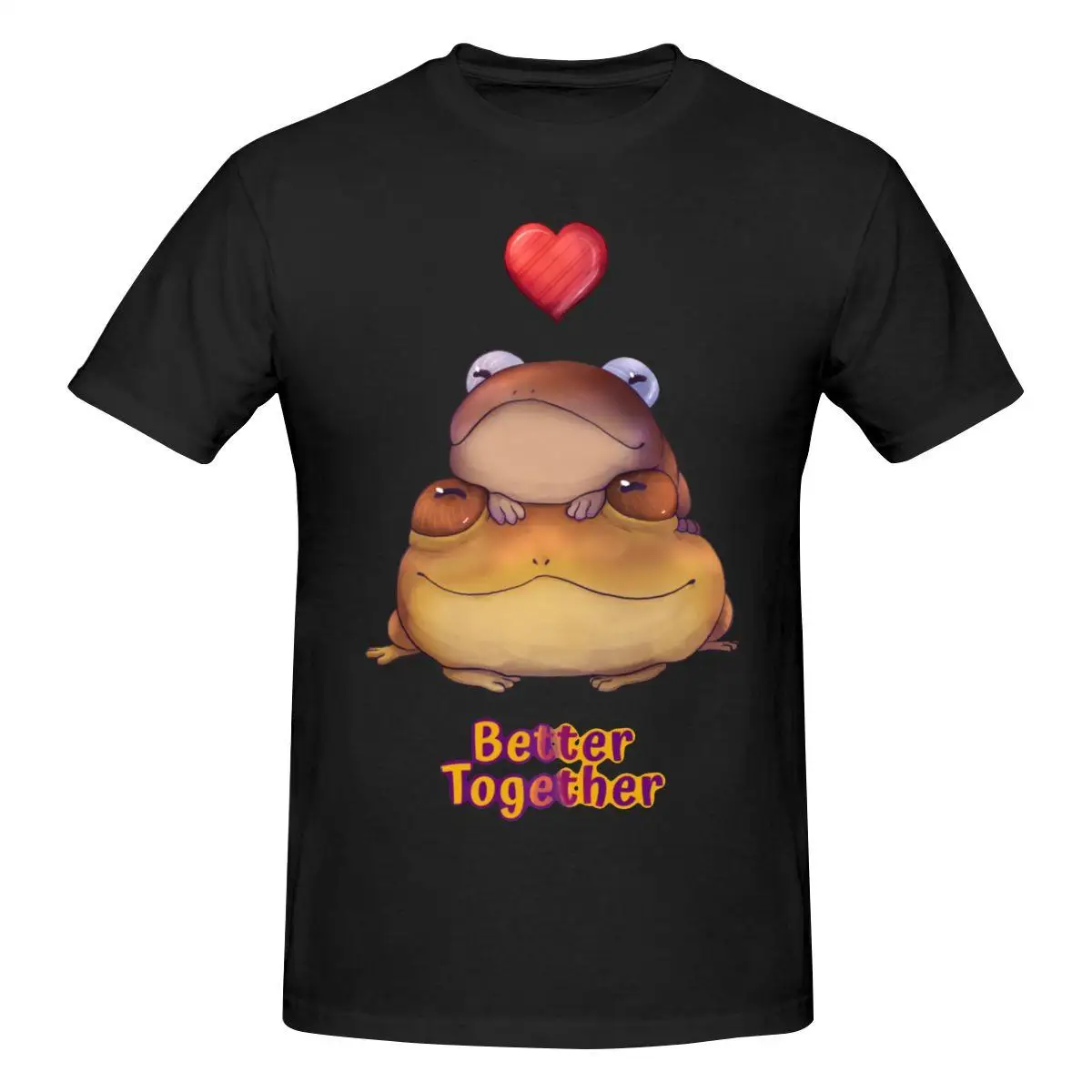 

Better Together Frogs T Shirt Cotton Crewneck Short Sleeve Custom Men T Shirt