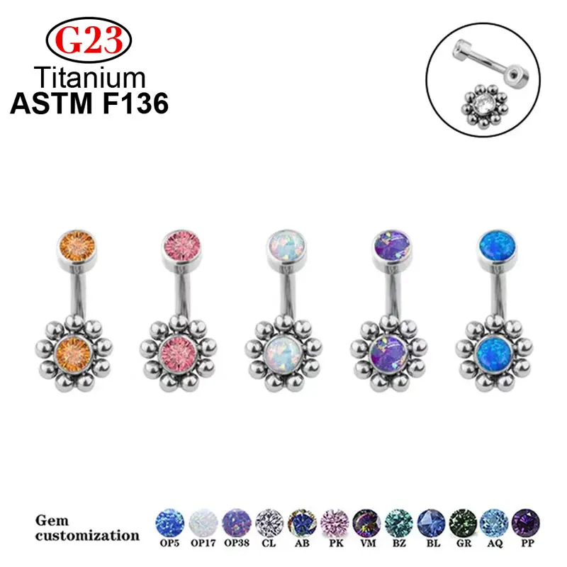 Belly Button Piercing Jewelry Titanium Titanium Belly Rings Women