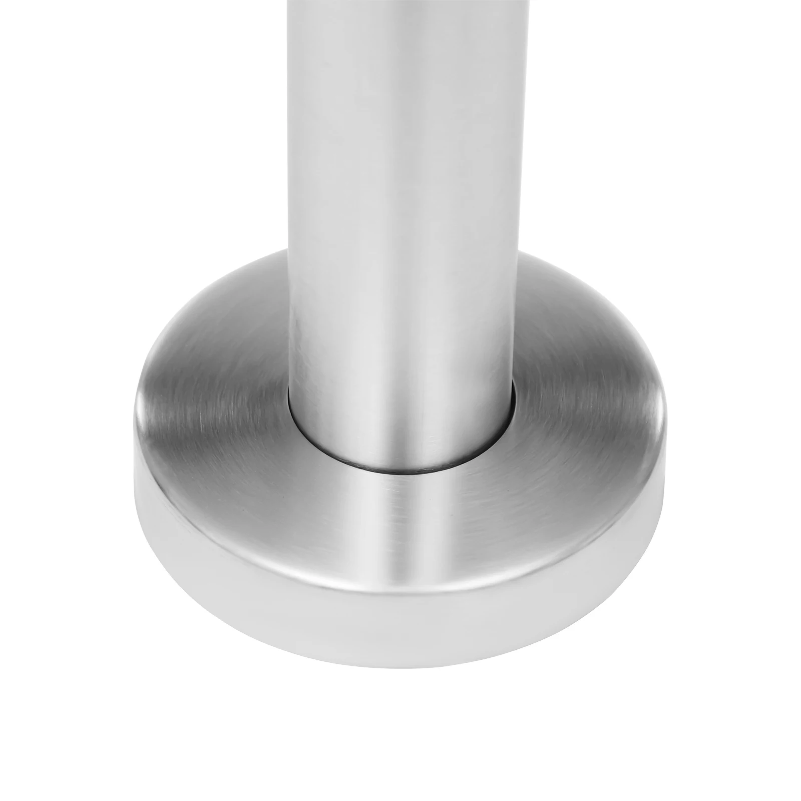 Eckpfosten, Edelstahlstange, Geländer, Zaunstange, 110 cm, silberne Eckpfosten für 12 mm Glasgeländer, ideal für Balkon/Treppen – Detail 9