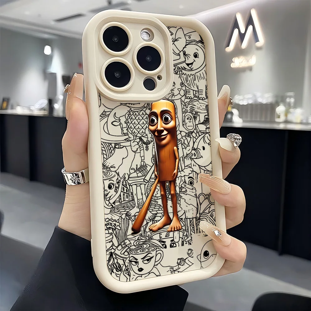 Stylish Animal B-BRAINROTs Soft TPU Phone Case - Durable Back Cover