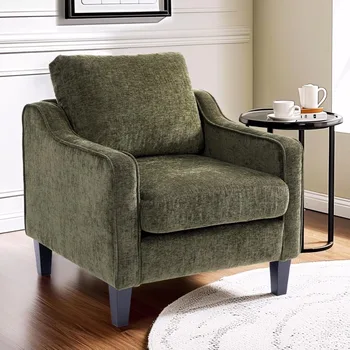 Chenille Mid-Century Modern Living Room Chair 1