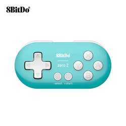 8BitDo Zero 2 Bluetooth Gamepad Mini Controller Compatible for Nintendo Switch Windows Android macOS
