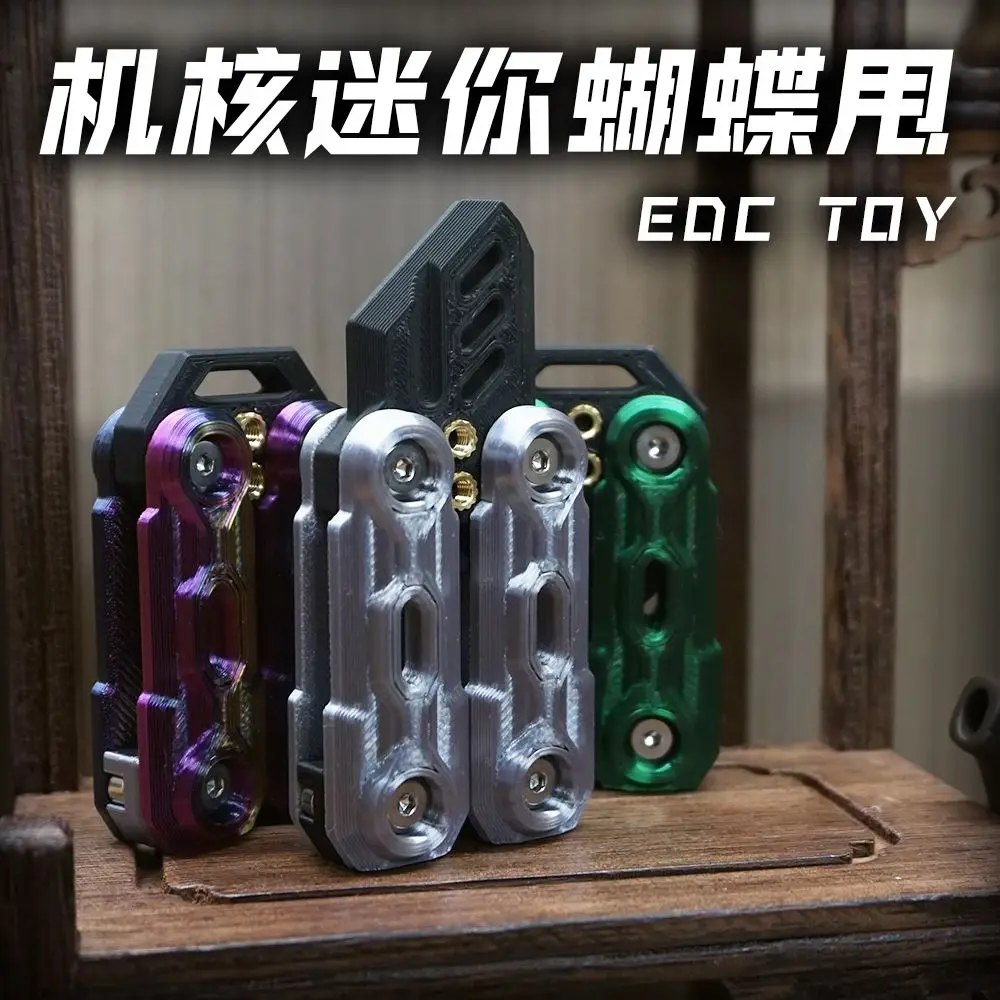 

Fingertip Gyro EDC Decompression Toy Gravity Carrot Swing Magnetic Mechanical Folding Knife 3D Printing Black Technology Gift
