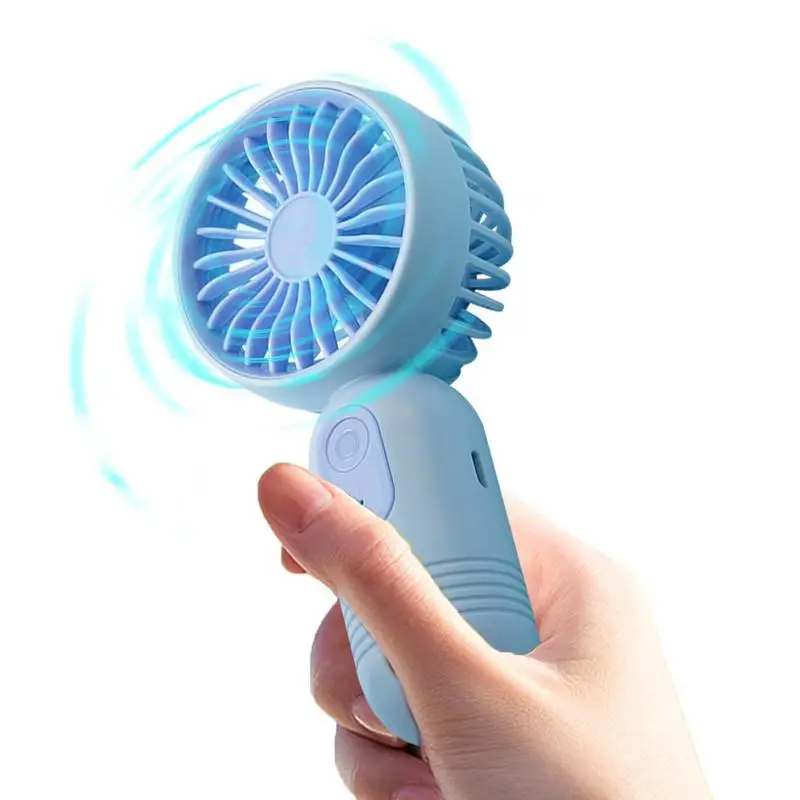 

Handheld Fans Low Noise Small Personal Portable Fan 3 Speed Mini Hand Held Fan With USB Rechargeable Battery Desk Table Fan