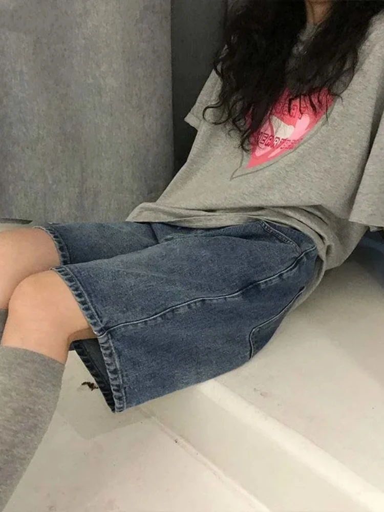 

Брюки женские с завышенной талией и широкими штанинами, модные дизайнерские тонкие свободные ковбойские штаны, стильные ретро брюки из натурального ковбоя, лето