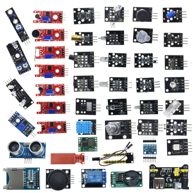 Per Arduino 45 In 1 Moduli Sensori Starter Kit Migliore Del Kit Sensore 37 In1 Kit Sensore 37 In 1 Uno R3 Mega2560