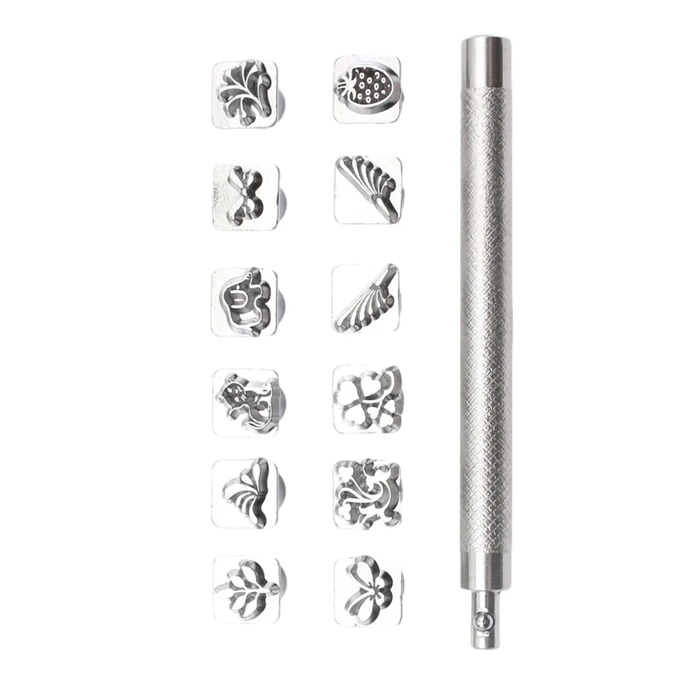 

Perfect Leather Craft Tool Set for Creating Stunning Animal and Plant Embossing Designs on Leather Explore Your Artistic Side