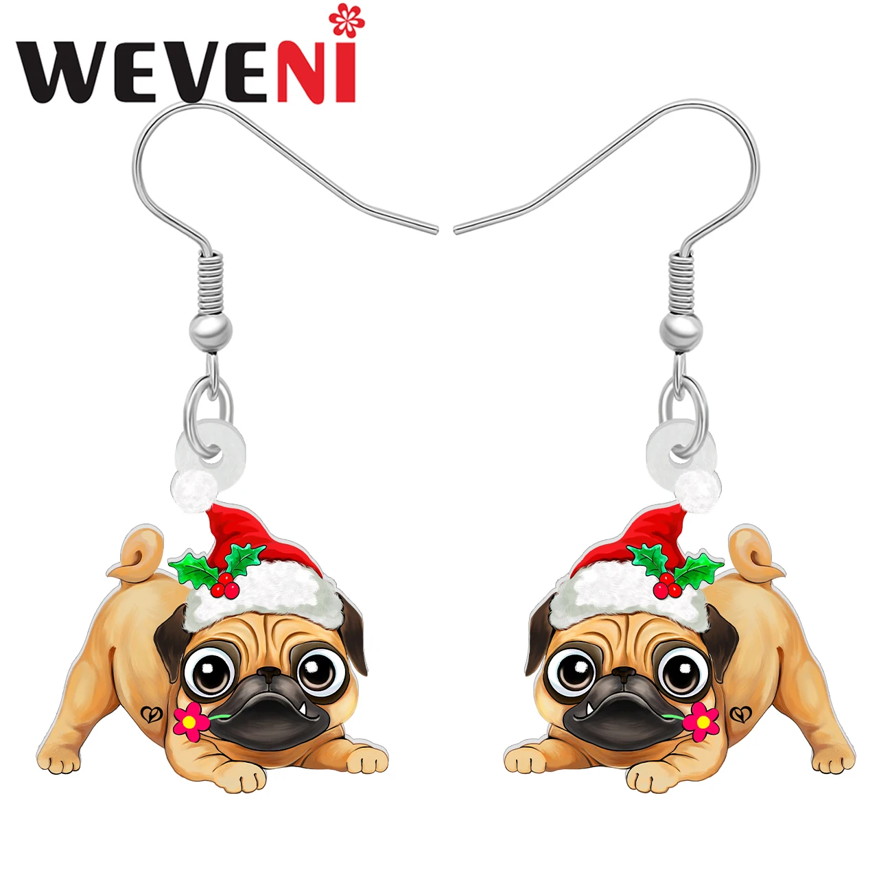 

WEVENI Рождественский Декор, акриловые украшения для женщин, девочек, детей, подвески, щенков, питомцев, подарки