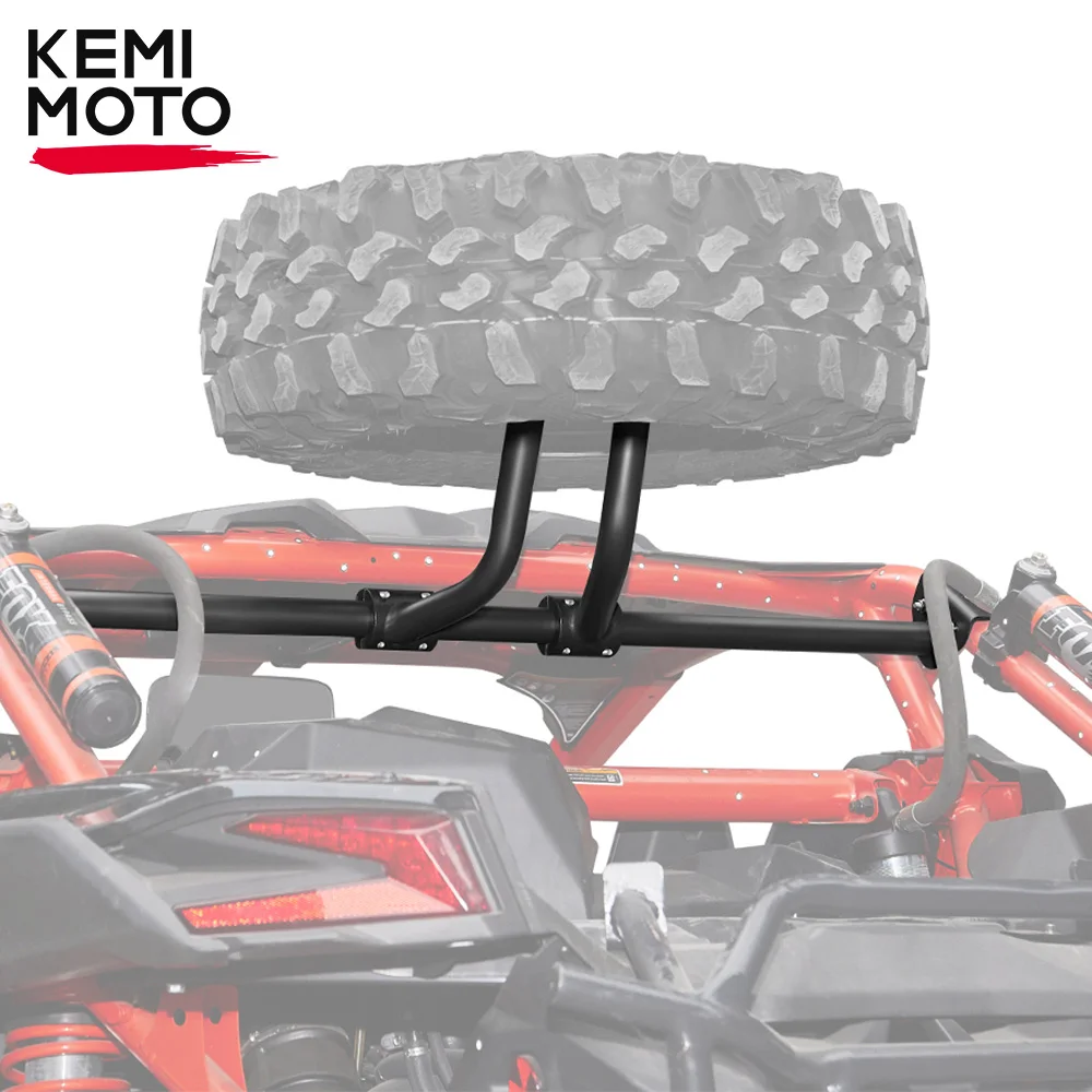 KEMIMOTO Can-am Maverick X3 MAX 2/4 도어용 예비 타이어 캐리어 거치대 마운트, 2017-2024 R RR 4x4 XRC XDS XMR 터보 DPS X3 UTV