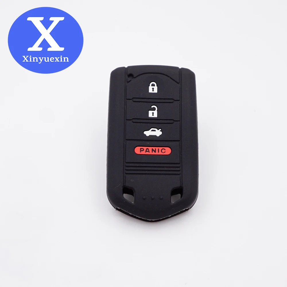 Xinyuexin Silicone Car Key Case Cover for Acura ZDX 2010 2013 TXL ILX