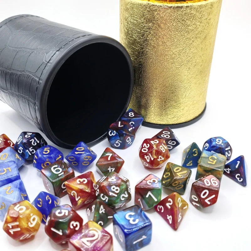 Dice DND Game Dice Rolling Game Set With Pouchs 10 Different Styles Available For Portable Toys DND RPG TRPG Games