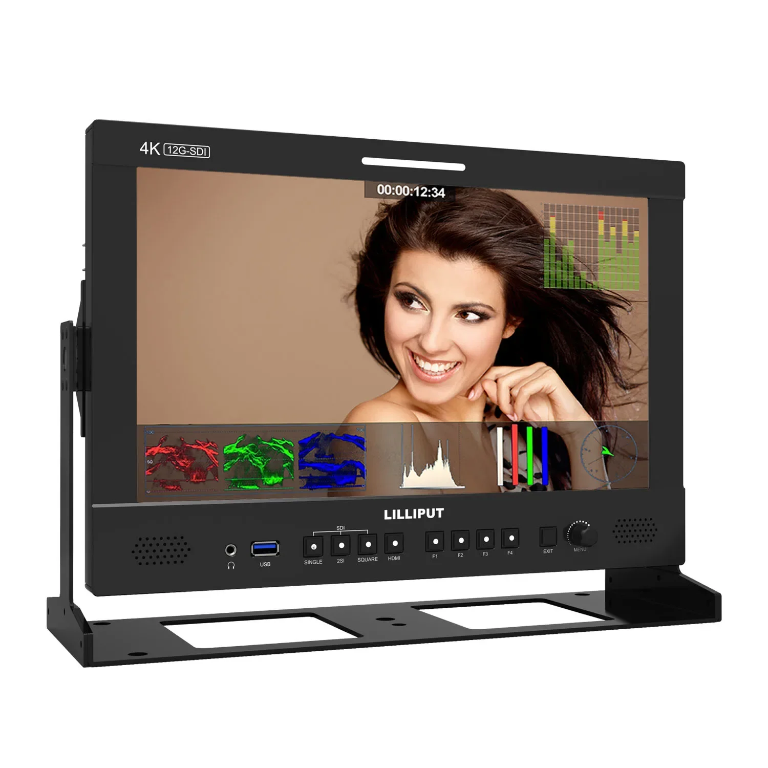 Lilliput Q13 12G-SDI 13.3" Broadcast Professional Studio Monitor Broadcast Monitor 3840 X 2160 4K HDMI Signal Remote Control App