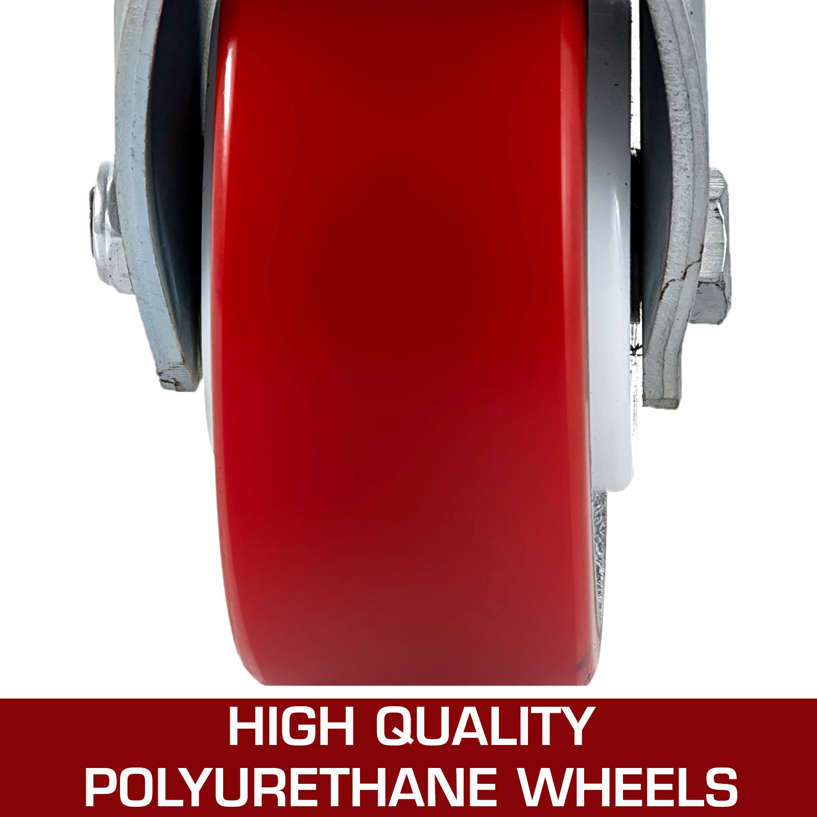 Heavy Duty Polyurethane Casters with Side Brake for Industrial Use